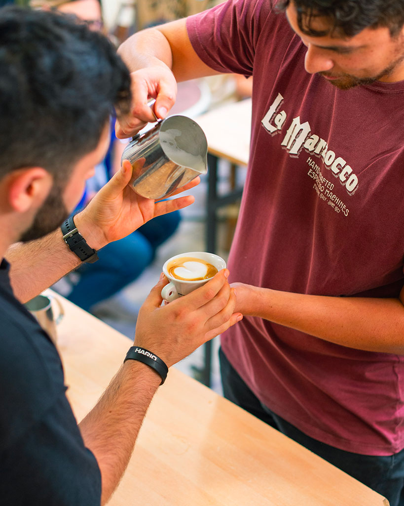 Latte art course