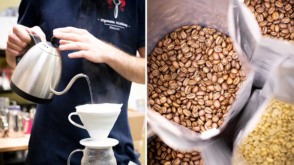 Italian coffee roasting method