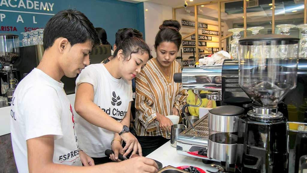 Coffee School Nepal - students