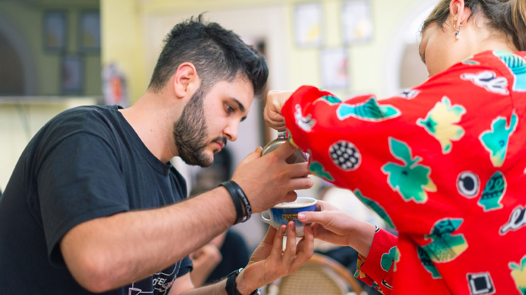 Curso de latte art en Florencia